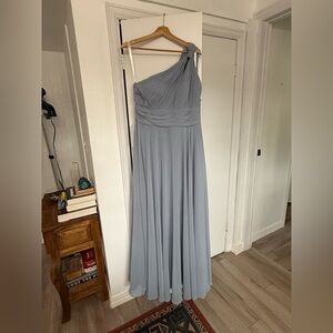 Azazie Charlize Bridesmaid Dress in Dusty Blue